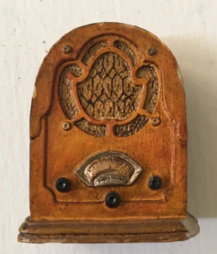 Radio Antiguo Iman Nevera Estatuilla Decorativa 5 X 6cm
