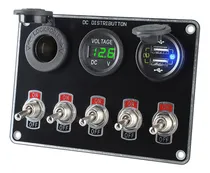 Comprar Panel De Interruptores De Barco De 5 Bandas Para Luz Verde