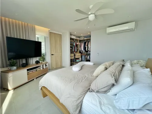 Penthouse En Venta Amoblado 3 Alcobas En Edificio Montu Vista Al Mar