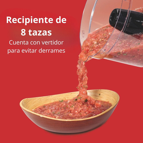 Procesador Y Picador De Alimentos Hamilton Beach De 8 Tazas Color Negro