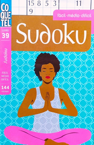 Sudoku Fácil Médio Difícil: Não, De Equipe Coquetel. Série Sudoku, Vol. 39. Editora Coquetel, Capa Mole, Edição 1 Em Português, 2023