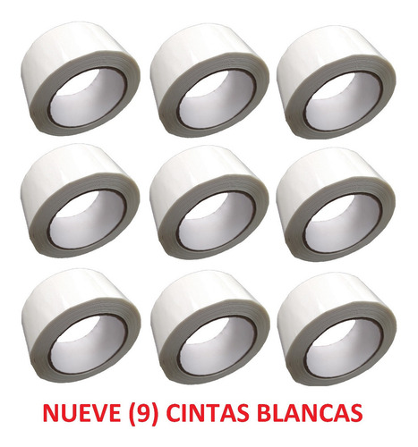 Cinta Blanca Adhesiva X 9 Unidades P
