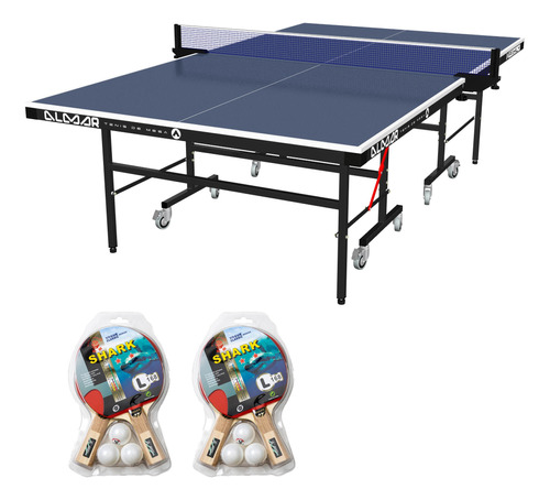 Mesa De Ping Pong Almar Family Con Accesorios | Combo N°1