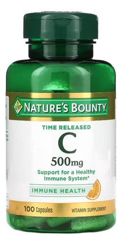 Bounty De La Naturaleza Vitamina C 500 Mg Cápsulas Tiempo Li