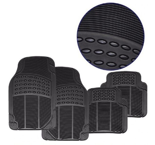 Imagen 4 de 7 de Set 4 Piezas Pisos De Goma Para Vehículos Universal Auto