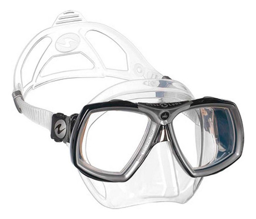 Máscara De Mergulho Aqualung Look 2 Cor Transparente/cinza