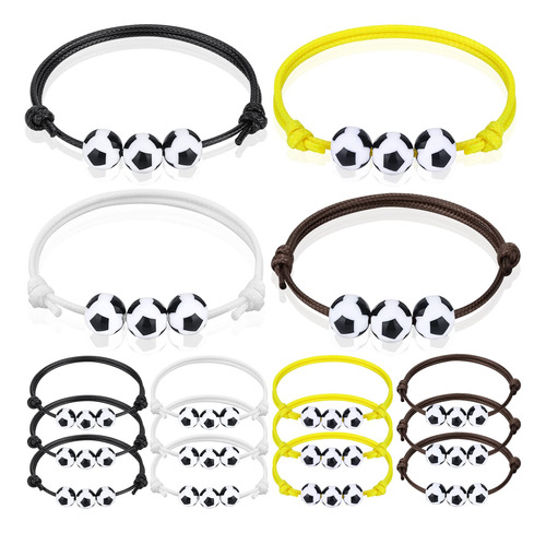 12pcs Pulseras De Fútbol Partido De Fútbol B0b153yw3h_130524