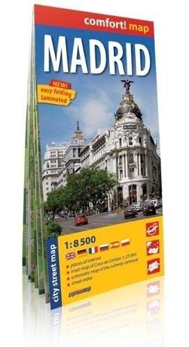 Madrid, Plano Callejero Plastificado. Escala 1:17.500. Expre