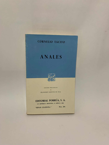 Anales Estudio Preliminar De Francisco Montes De Oca