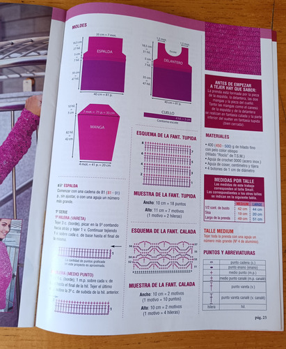 Revista Crochet Sacos Y Poleras (Usado)