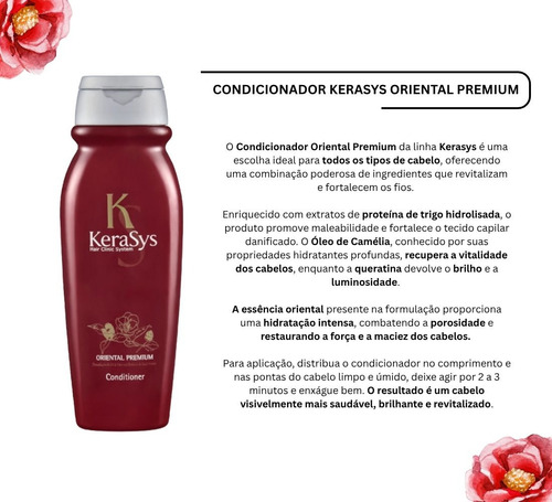 Kerasys Oriental Premium Red Camellia Shampoo Condicionador