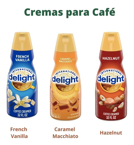Delight 3 Pack Crema Para Café 946ml Importado