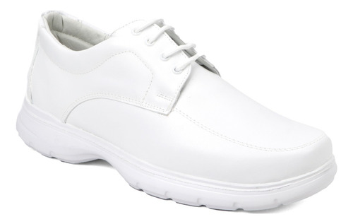 Zapato Hombre Uso Clínico Piel De Seda 4010 Blanco 22-29