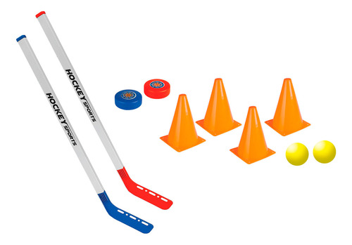 Brinquedo Jogo Hockey Sports Tacos Discos Bolinhas Cones