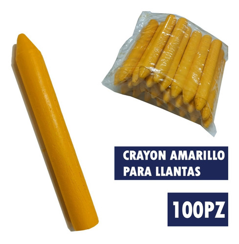 Imagen 1 de 5 de Crayon Crayola Marcador Industrial P Llantas Y Camaras 100pz