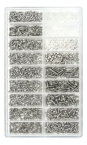 Kit De Tornillos Reparación Gafas, Acero Inoxidable, 1000pcs