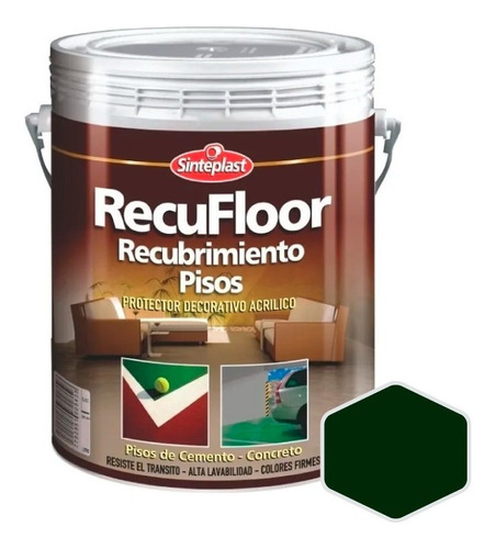 Recuflor | Recubrimiento Pisos | Varios Colores | 4l