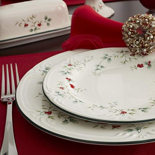 Conjunto De Louças Pfaltzgraff Winterberry Holiday De 16 Pe