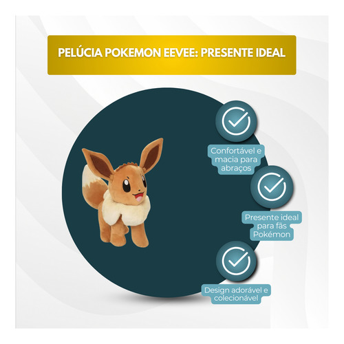 Pelucia Presente Dia Dos Namorados Pokemon Eevee Evolução