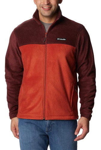 Columbia Steens Mountain Full Zip 2.0 Para Hombre, Saúco/roj