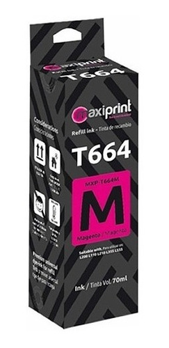 Tinta Maxiprint Epson T664k L110/l120/l200/l210/l300 70ml Mi