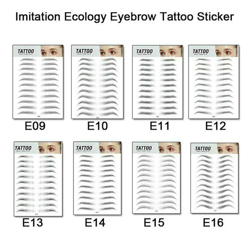 Waterproof Natural False Eyebrows Makeup Sticker