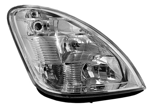Par Farol Iveco Daily 2008 À 2020 Foco Duplo Mascara Cromada