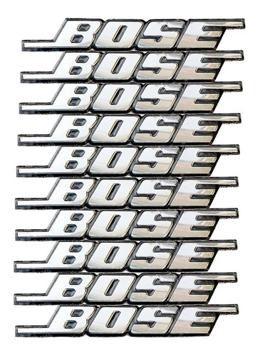 Emblema Bose Metal Paquete De 10 Piezas Bocina Auto Estereo