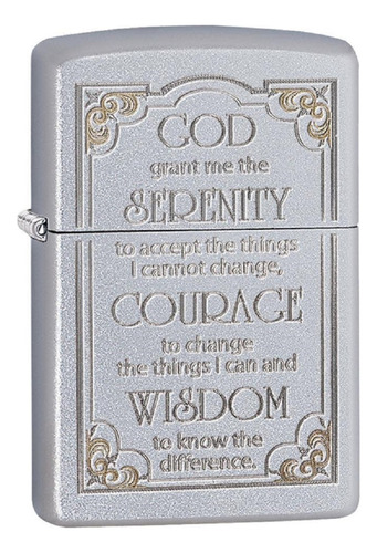 Encendedor Zippo 28458 Serenity Prayer Original Garantia