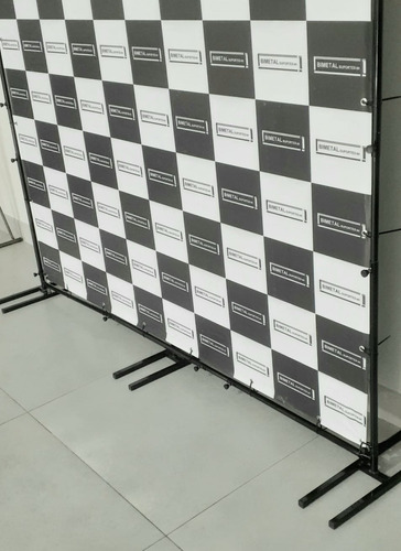 Estrutura Regulável Suporte P/ Banner 2,50x700 Fechado Pro