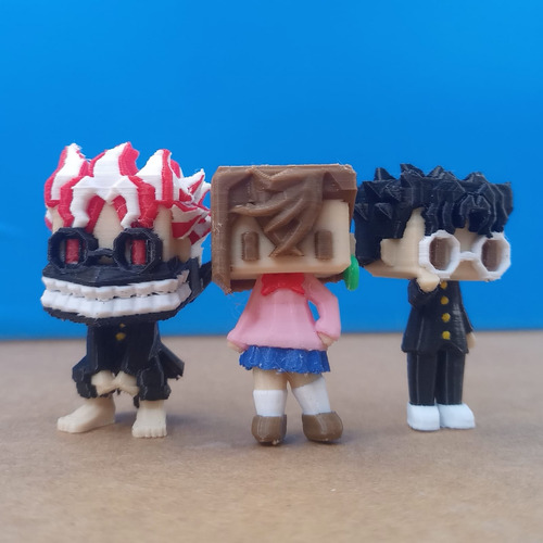 Okarun Dandadan Figura Impresión 3d Pla Pixelados_