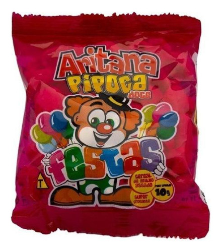 Fardo De Mini Pipoca Doce Com 10 Unidades De 10gr Aritana
