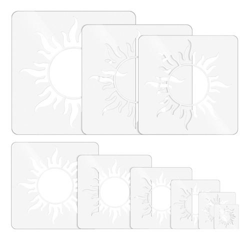 9 Plantillas De Sol Reutilizables Decoración De Sol, P...