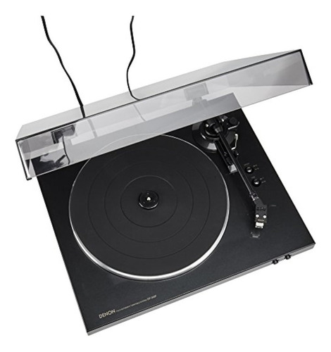 Mesa giratória automática Denon DP-300f com equalizador integrado
