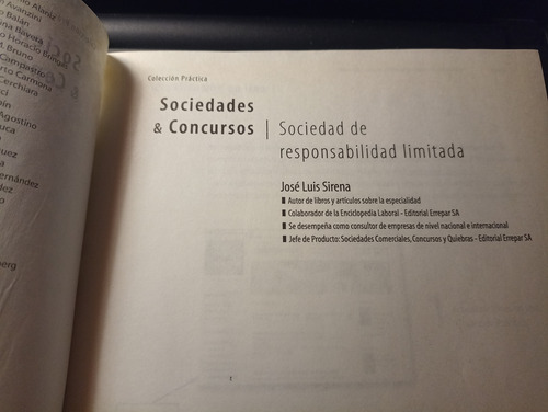 Srl Sociedad De Responsabilidad Limitada (Usado)