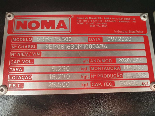 Imagem 8 de 8 de Carreta Baú Noma 30 Paletes Zero