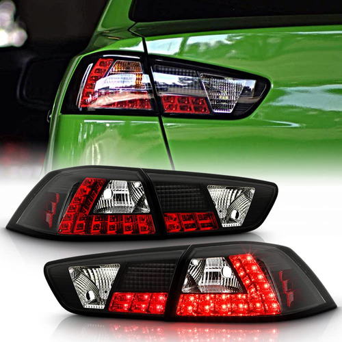 Acanii -para Lancer Evolution Evo-x Lumileds Negro Luz Led