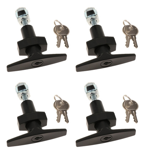 4x Bloqueo De Manija T / Camper Top Lock Cerradura Del