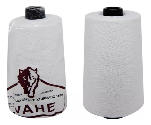 Hilo Poliester Texturizado Blanco N°150 P/overlock Vahe 3uni