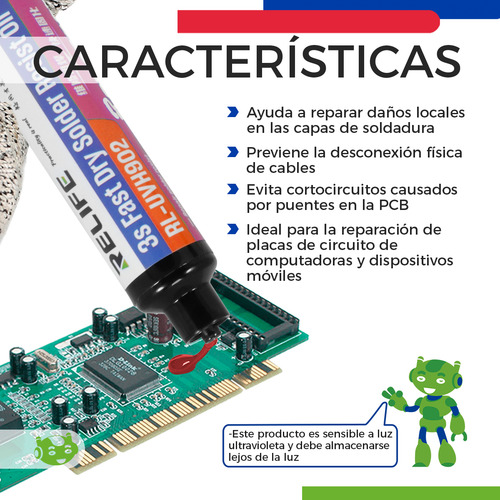 Máscara Antisoldante Uv Color Rojo Slim Company Compatible Con Luz Ultravioleta Para Reparar Placas Pcb Aislante Precisa Y Segura Ideal Para Técnicos En Electrónica Y Reparaciones Finas