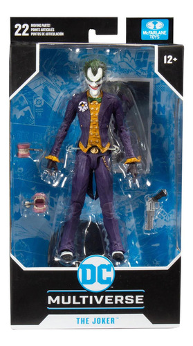 Figura Dc Multiverse The Joker Arkham Mcfarlene Toys F00253