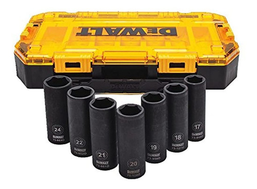 Dewalt Dwmt74737 Tough Box 7pc Metrico 12 Juego De Toma De 