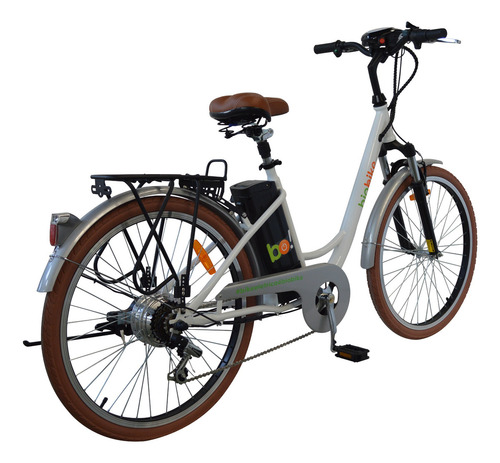 Bicicleta Elétrica Biobike Style Basic Aro 26'' | Cor Branco
