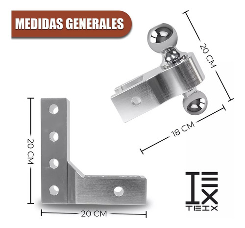 Kit Universal Tipo Bola Regulable Aluminio Teix Off Road