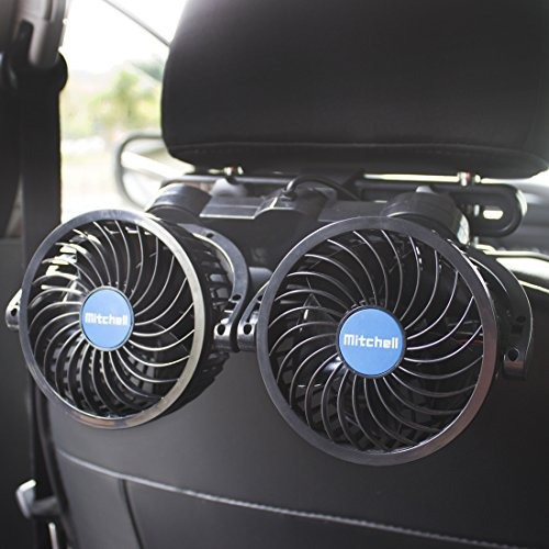 Poraxy Ventiladores De Coche, 12v Eléctrico Ventilador De