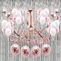 Comprar Set Deco Feliz Cumpleaños Primer Añito 1 Año Nena 