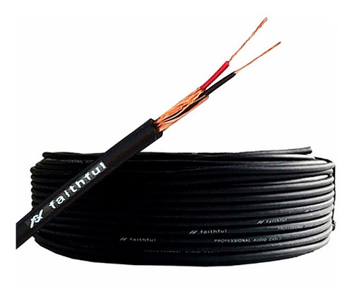 Rollo Cable Microfono Audio Stéreo 5,7mm Faithful 100m Envio