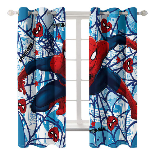Cortinas Spiderman Para Crianças Com Escurecimento Térmico,