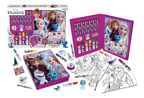 Set Infantil Valija De Arte Tapimovil Frozen Ii Disney 