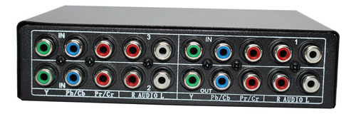 3 En 1 Salida Componente Av Video Switch Box, Av Splitter
